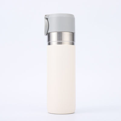 Bouteille de sport métallique 500 ml Bouteille à vide en acier inoxydable pour voyage isolé à double paroi