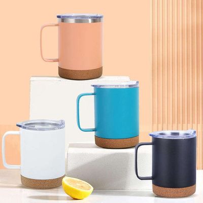 L' échantillon est fourni 12 oz en acier inoxydable sublimation de bière de café avec fond de liège