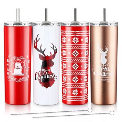 20oz Sublimation Tumblers Offres d'occasion Logo personnalisé Gros tasse de café de Noël