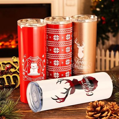 20oz Sublimation Tumblers Offres d'occasion Logo personnalisé Gros tasse de café de Noël