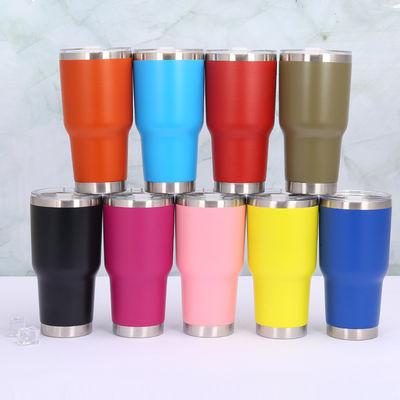 30 oz en acier inoxydable avec des pailles et des couvercles