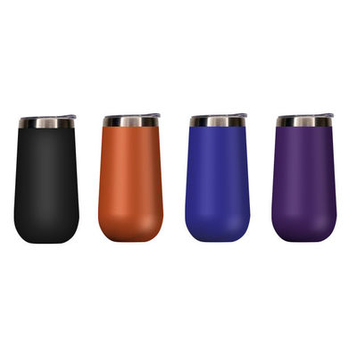 Bouteilles sous vide Thermoses 10 oz Champagne Tumbler avec impression de logo personnalisé