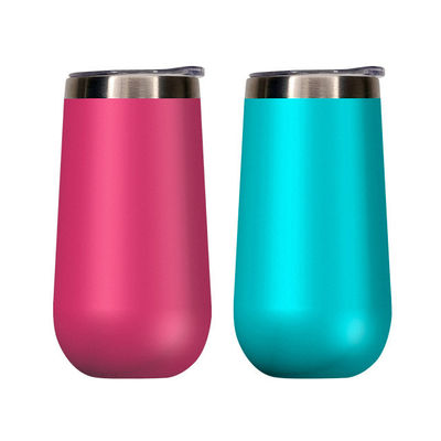 6 oz de flûtes de champagne sans tiges 10 oz pour enfants sublimation tasse à café aspirateur isolateur tasses