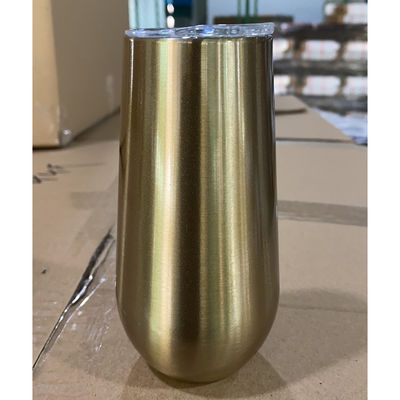6 oz de flûtes de champagne sans tiges 10 oz pour enfants sublimation tasse à café aspirateur isolateur tasses