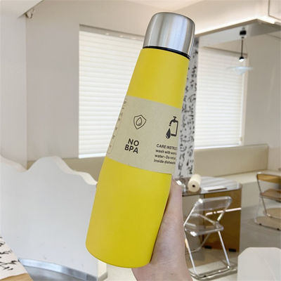 304 en acier inoxydable 18 oz bouteille de cola pour le sport aspirateur bouteille en poudre enduite bouteille d'eau
