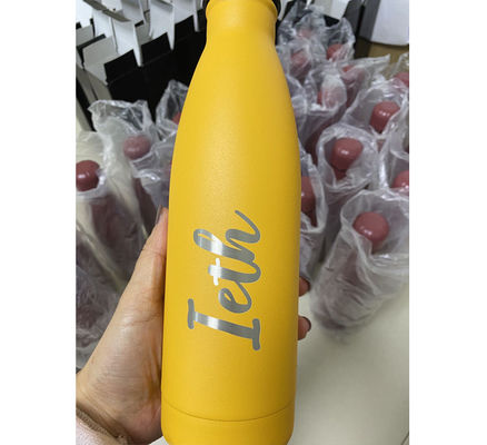 500 ml de bouteilles thermos sous vide en acier inoxydable en forme de cola pour les besoins scolaires