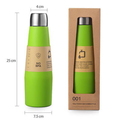 Bouteilles sous vide Thermos en acier inoxydable Bouteille à café Goûter à l' eau chaude Thermo Mug 18 oz