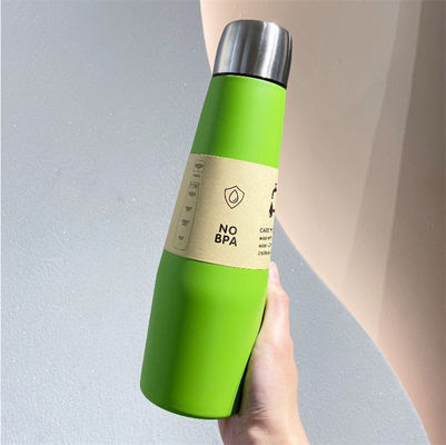 Bouteilles sous vide Thermos en acier inoxydable Bouteille à café Goûter à l' eau chaude Thermo Mug 18 oz