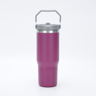 L' acier inoxydable Flip Straw Tumbler 30 oz Capacité libre de BPA couleur mate Choix populaire