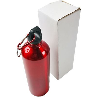Bouteille d'eau de vélo de montagne avec carabineur et eau bouillante applicable en alliage d'aluminium