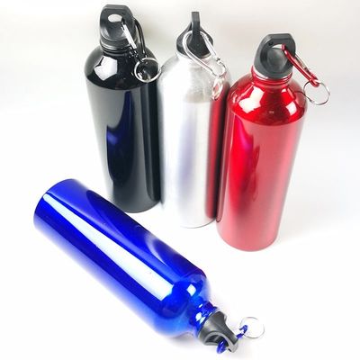 Bouteille d'eau de vélo de montagne avec carabineur et eau bouillante applicable en alliage d'aluminium