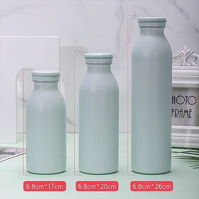 Bouteille d'eau en acier inoxydable avec peinture en caoutchouc doux 350 ml/600 ml à double paroi isolée